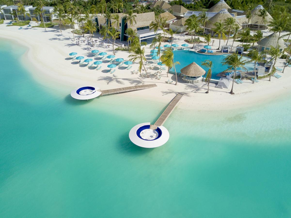 Kandima Maldives Kudahuvadhoo Ngoại thất bức ảnh Aerial view of the beach at the resort